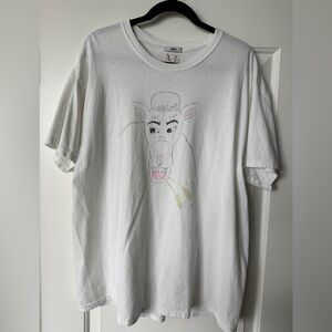 Bode hand drawn sheep shirt.